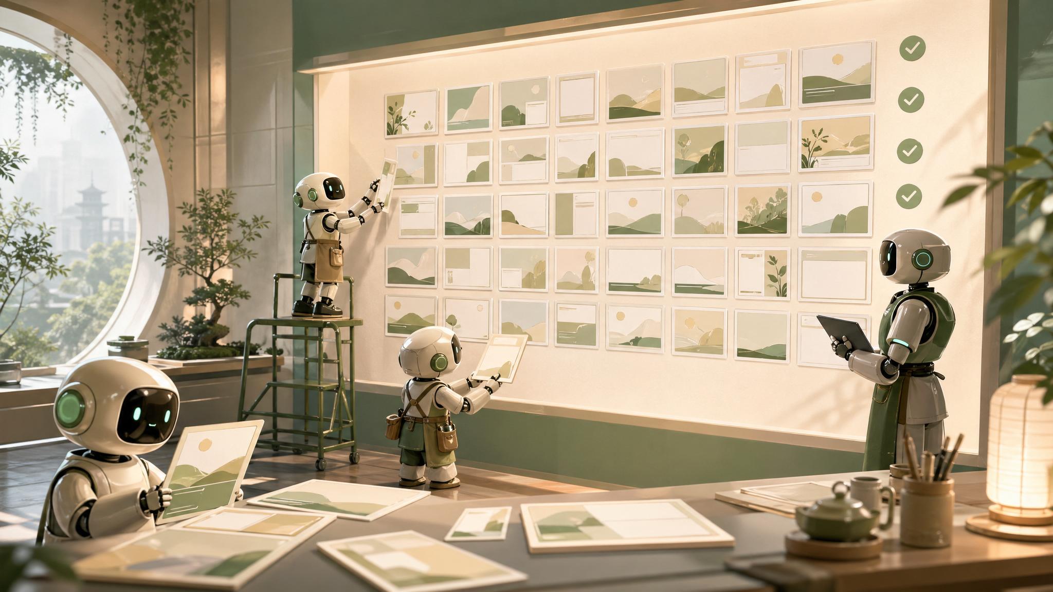 2026-04-28 AI 團隊整理影片模板庫與驗收規則的 editorial cover